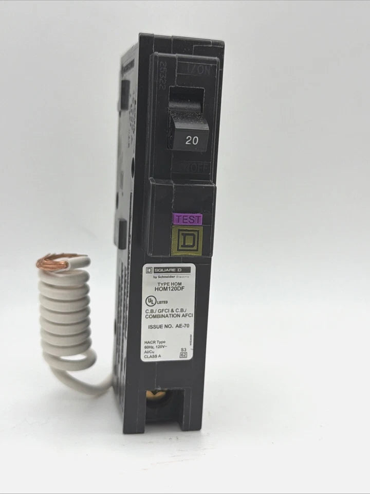 HOM120DF | Schneider Electric Homeline 20A 1-Pole Dual Function AFCI/GFCI Circuit Breaker 120V