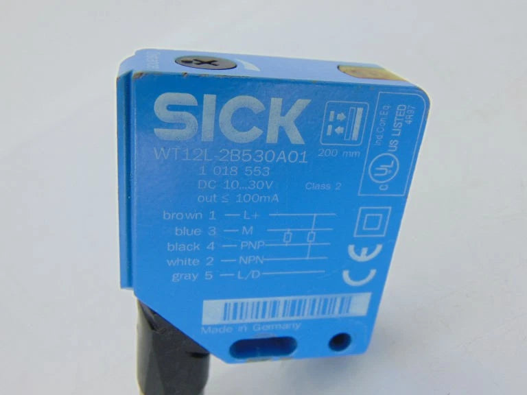WT12L-2B530A01 | SICK Laser Photoelectric Proximity Sensor 30–200 mm