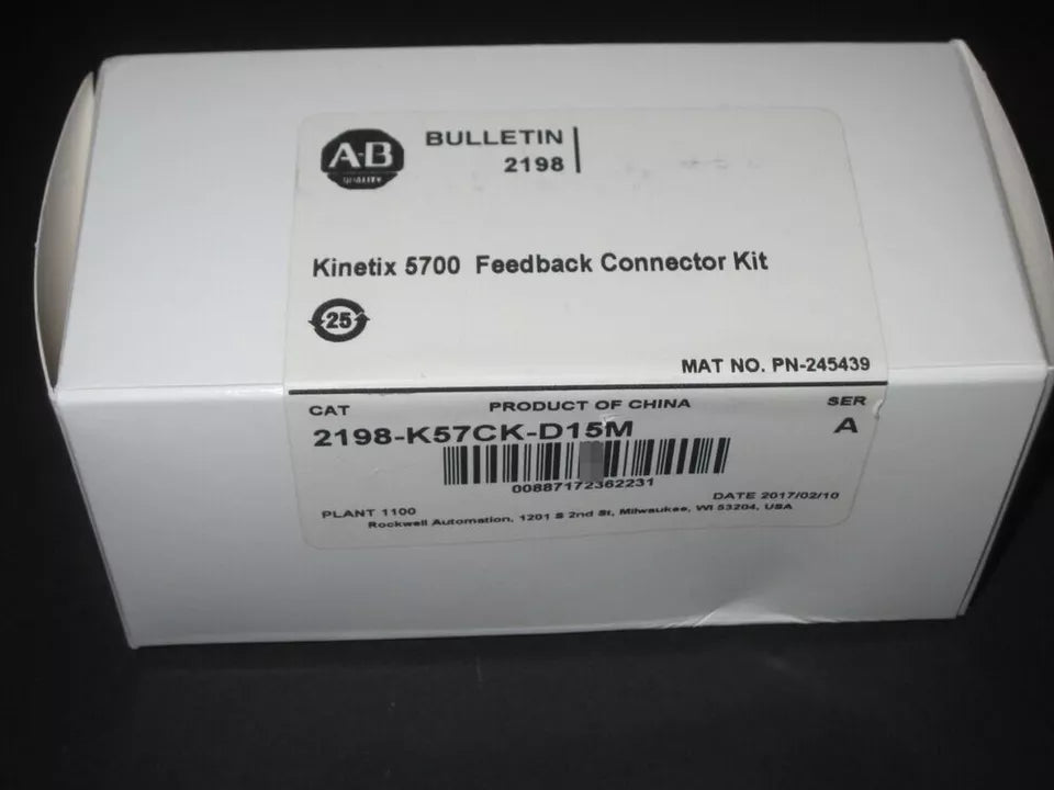 2198-K57CK-D15M | Allen-Bradley Motor Feedback Connector, D-Sub, 15-Pin, Male