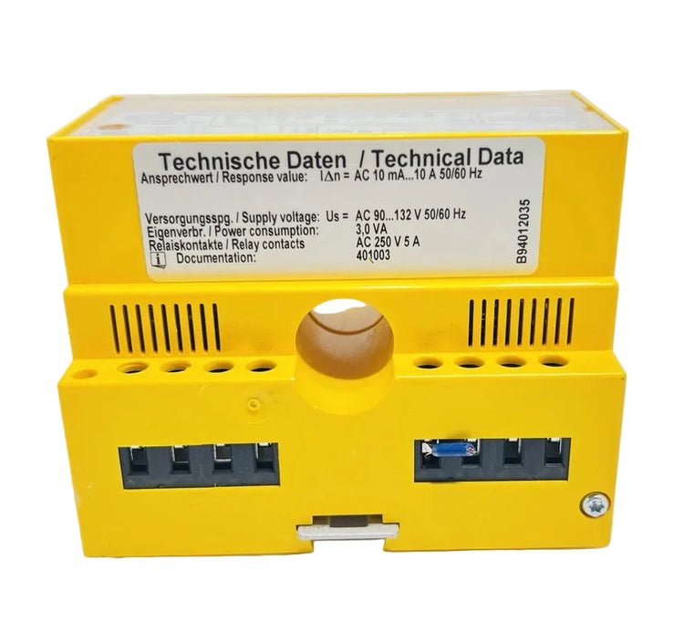 Bender RCMA475LY Residual Current Monitor 230VAC 30–500mA 18mm Sensor