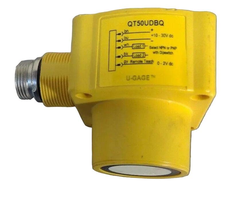 QT50UDBQ | Banner Engineering QT50U 8 m Range Ultrasonic Proximity Sensor