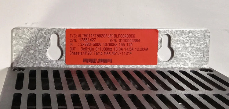 Danfoss 178B1427 VLT 5000 Flux Variable Frequency Drive