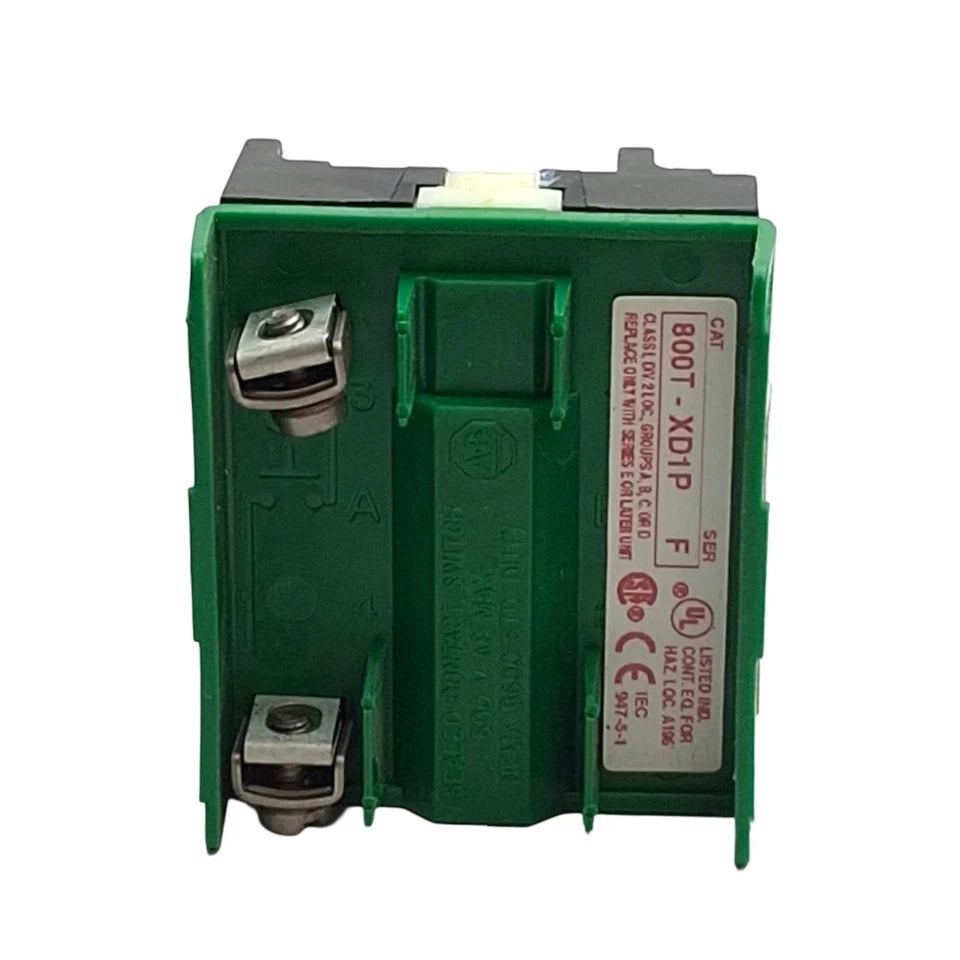 800T-XD1P | Allen-Bradley 30.5 mm 1NO Sealed Switch Push Button Contact Block