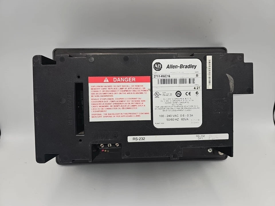 2711-K6C16 | Allen-Bradley PanelView 600 Membrane Keypad Switch