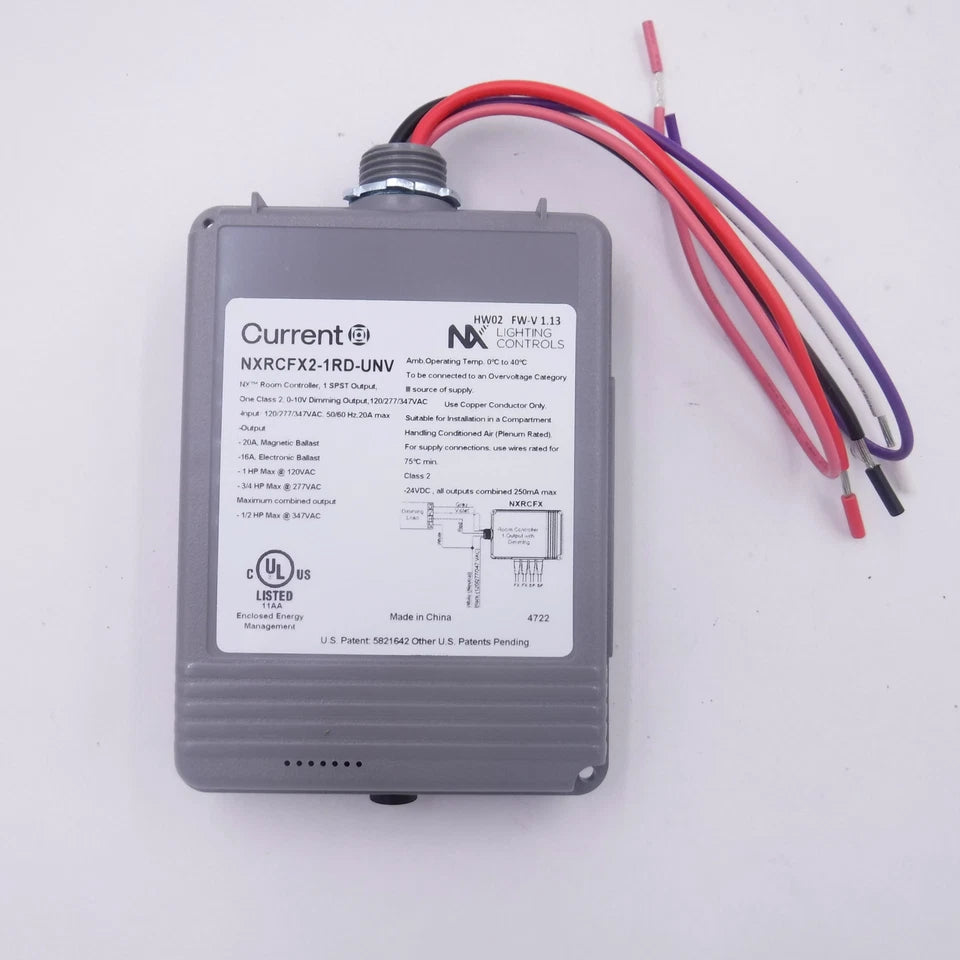 NXRCFX2-1RD-UNV | Hubbell NXRCFX Series Universal FX Room Controller With 0–10 V Dimming Output