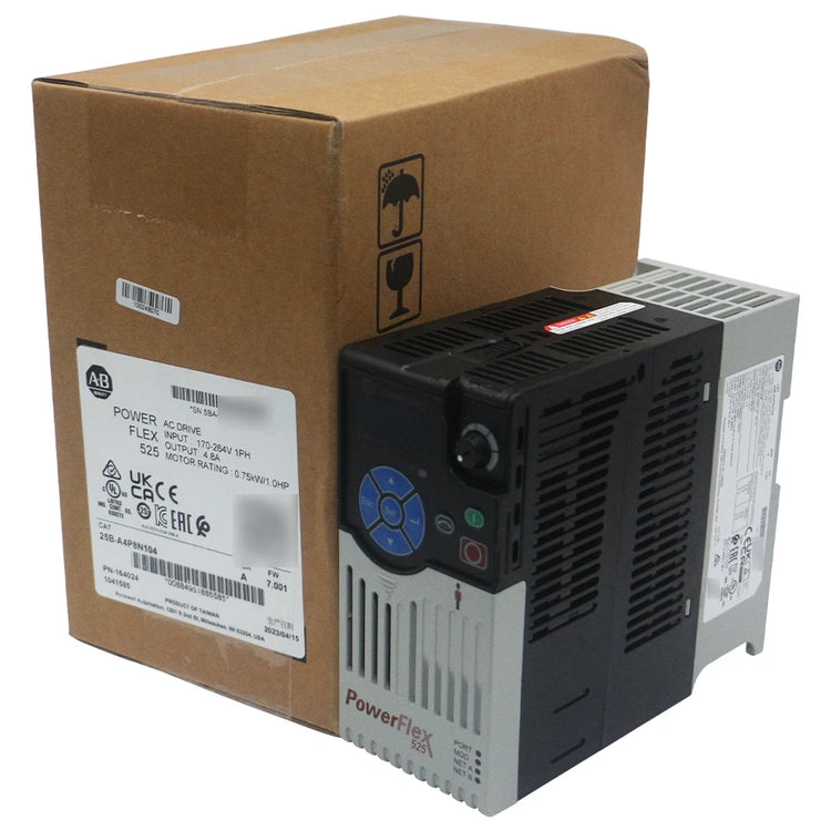 25A-D4P0N104 | Allen-Bradley PowerFlex 523 Adjustable Frequency AC Drive 1.5 kW