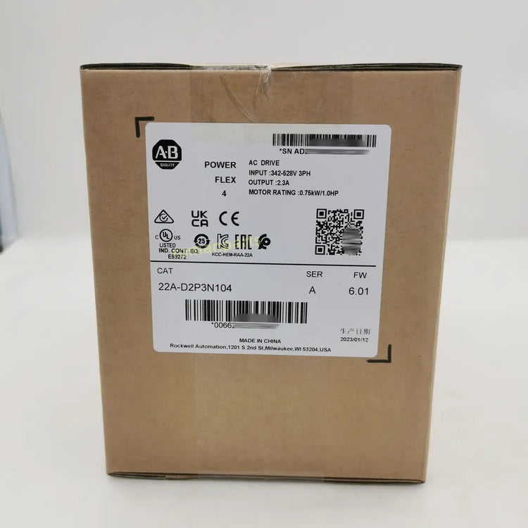 22A-D2P3N104 | Allen-Bradley PowerFlex 4 Variable Frequency Drive (VFD)