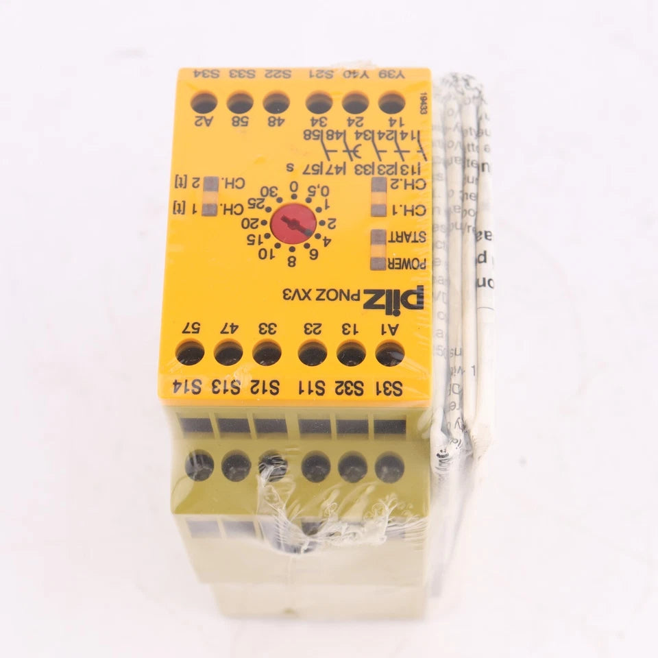 774540 | Pilz PNOZ XV3 Safety Relay 24 VDC With Dual Time Delay Outputs