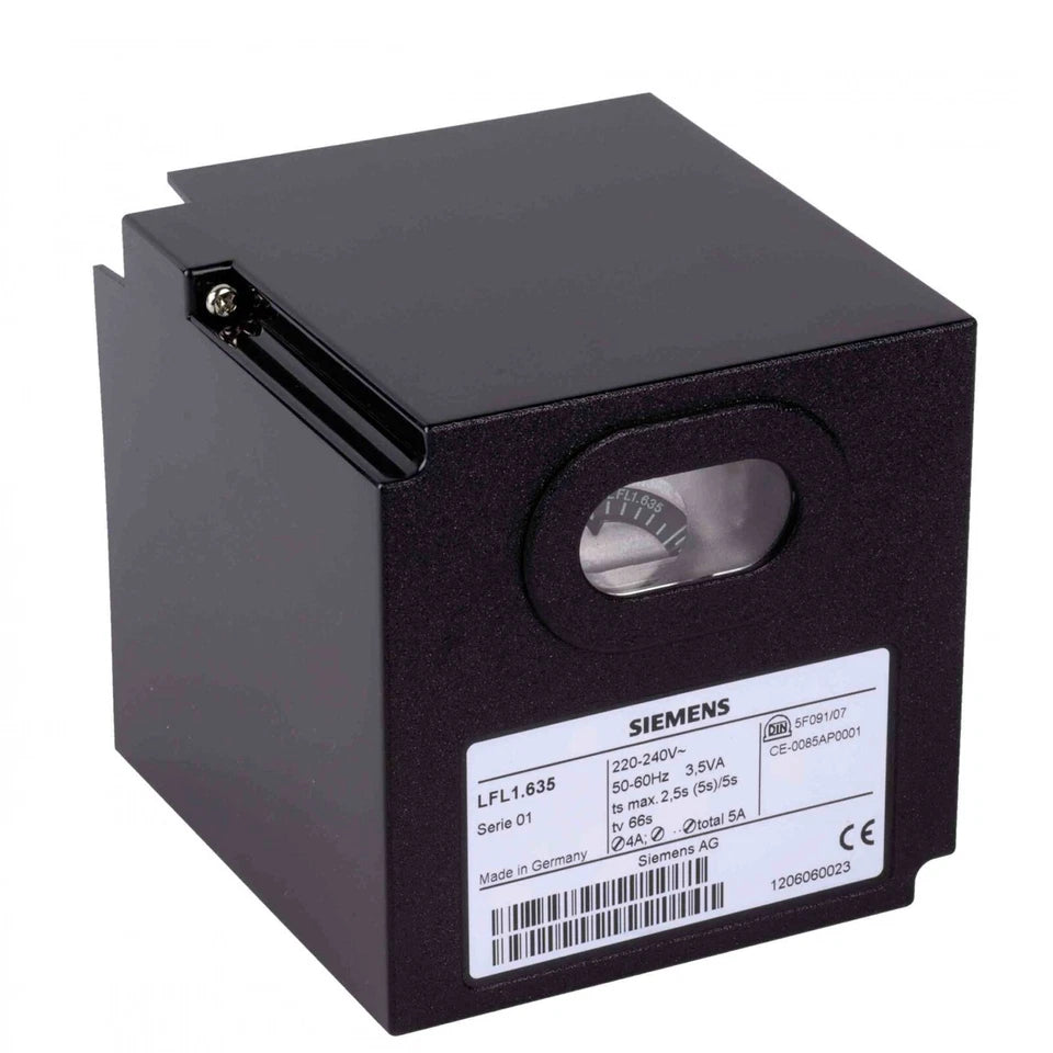 Siemens LFL1.635 220–240V Gas Burner Sequence Controller with 60s Purge