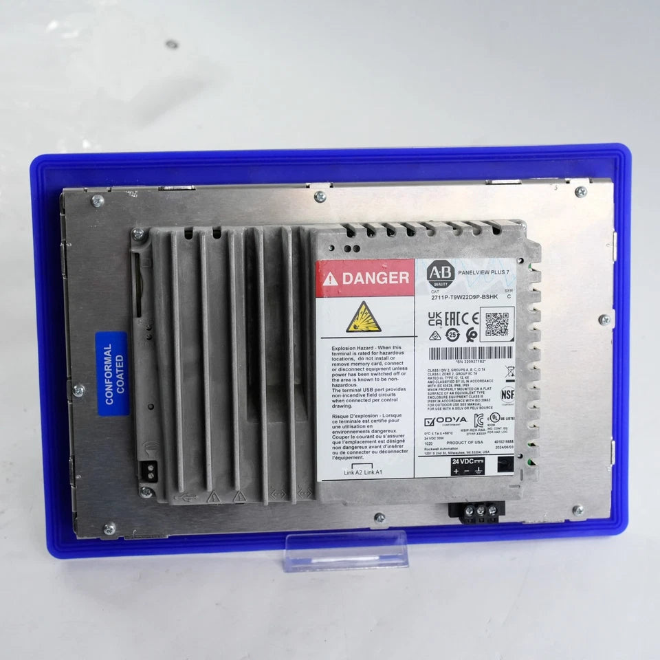 2711P-T9W22D9P-BSHK | Allen-Bradley PanelView Plus 7 Performance 9" Wide Color Touch HMI, Stainless Steel, 24VDC