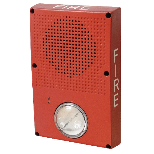 Edwards WG4RF-HVMC Genesis WG4 Outdoor Red FIRE Horn Strobe with Selectable Candela