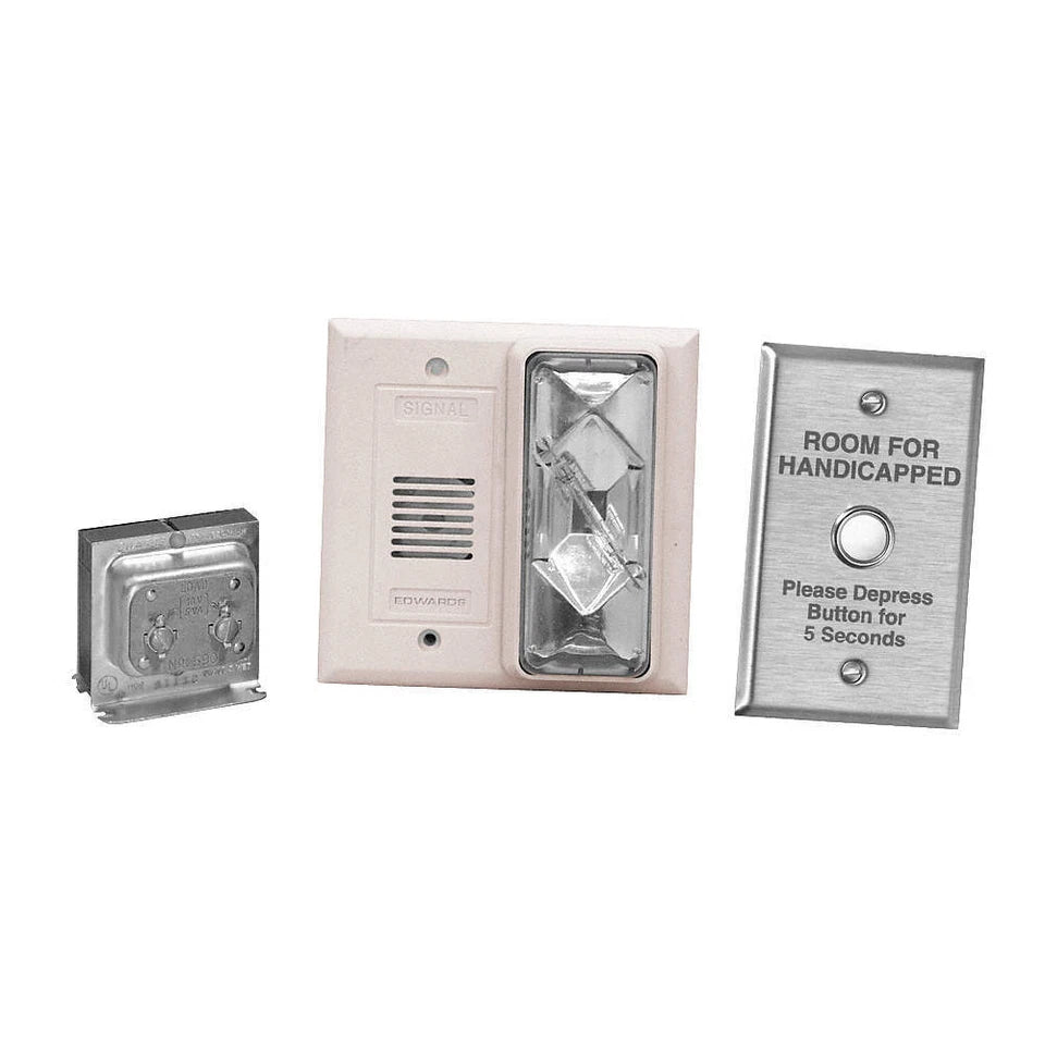 Edwards Signaling 7005-G5 24VAC Hotel Room Annunciator Kit with Horn Strobe