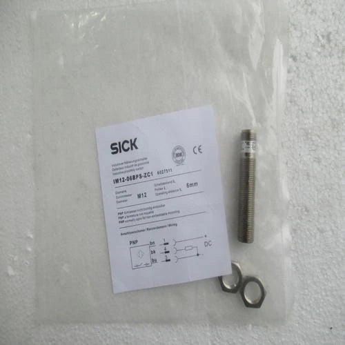 IM12-06BPS-ZC1 | SICK M12 Inductive Proximity Sensor, 6 mm Range, PNP Output