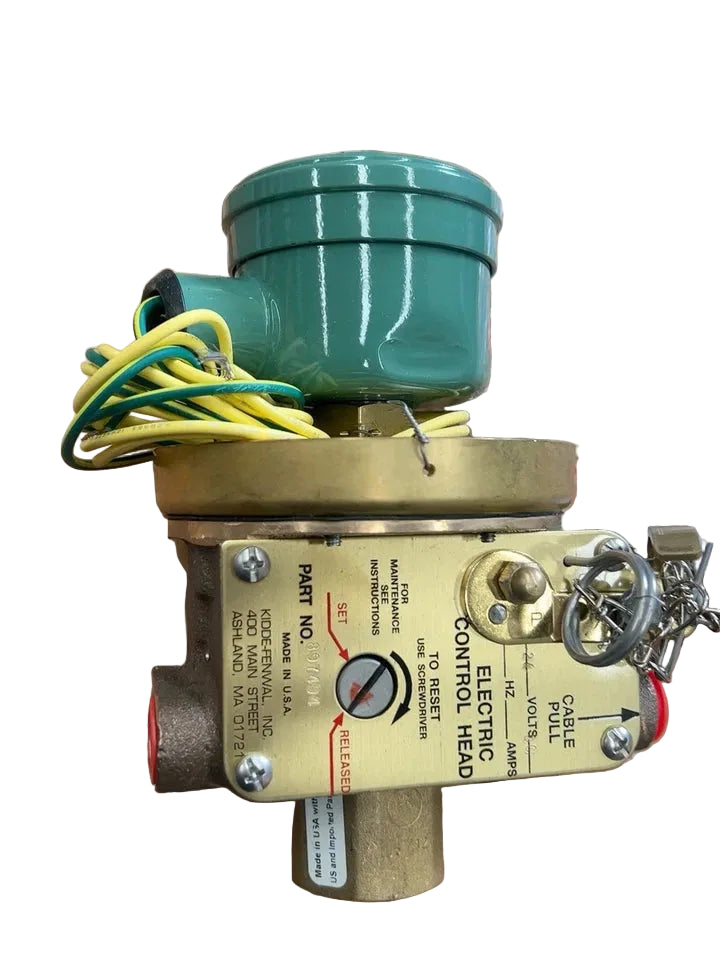 Kidde WK-897494-000 Explosion-Proof Control Head 24VDC Electric and Cable Operated for CO2 Systems