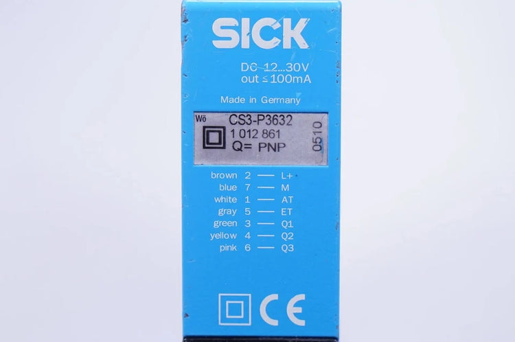 CS-3-P3632 | SICK Three-Channel Color Sensor with PNP Output and 60 mm Range