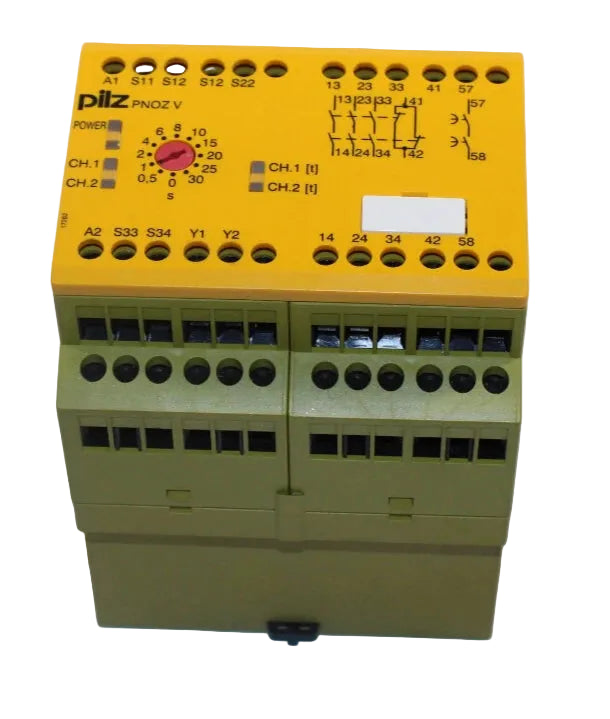 774790 | Pilz PNOZ V 30S Safety Relay 24 VDC With Time Delay Output