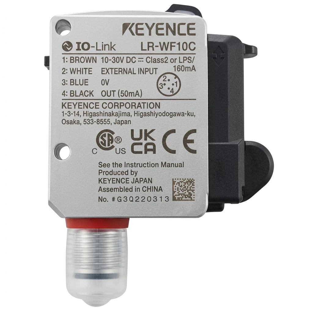 Keyence LR-WF10C Fiber-Type Photoelectric Sensor for Narrow Zones