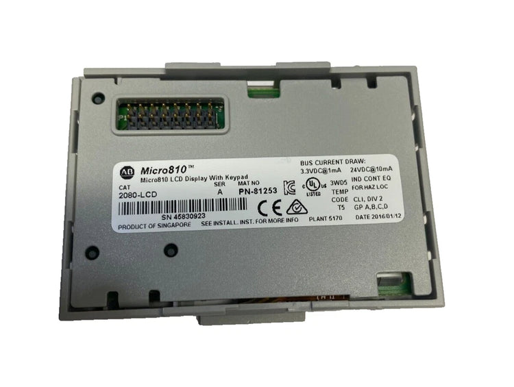 2080-LCD | Allen Bradley LCD Display with Keypad