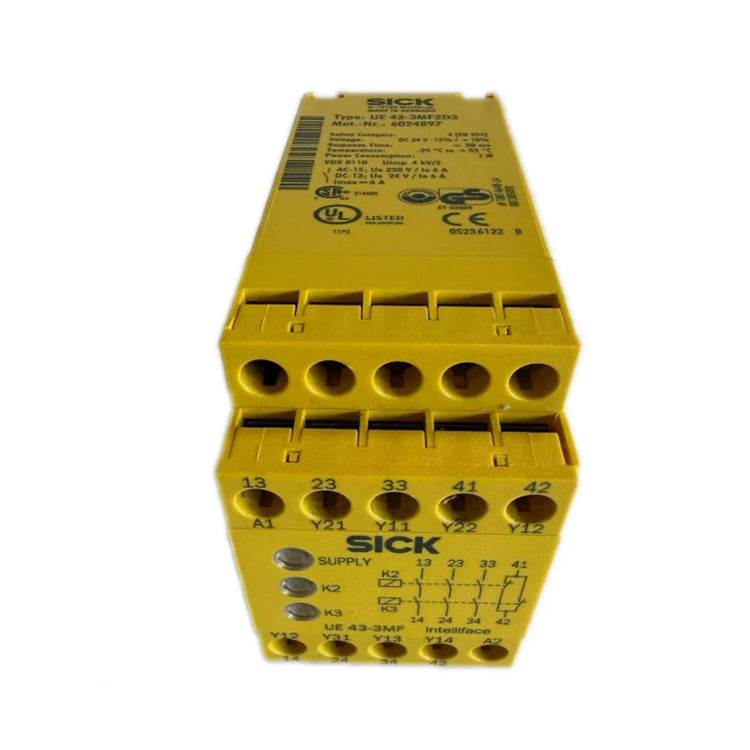 UE43-3MF2D3 | SICK Safety Relay SIL3 PL e, 3 NO Outputs, 24 VDC