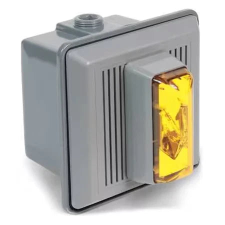 868STRA-AQ | Edwards Signaling 24V Surface Mount Horn/Strobe Amber 90 dB 90 CD UL Rated