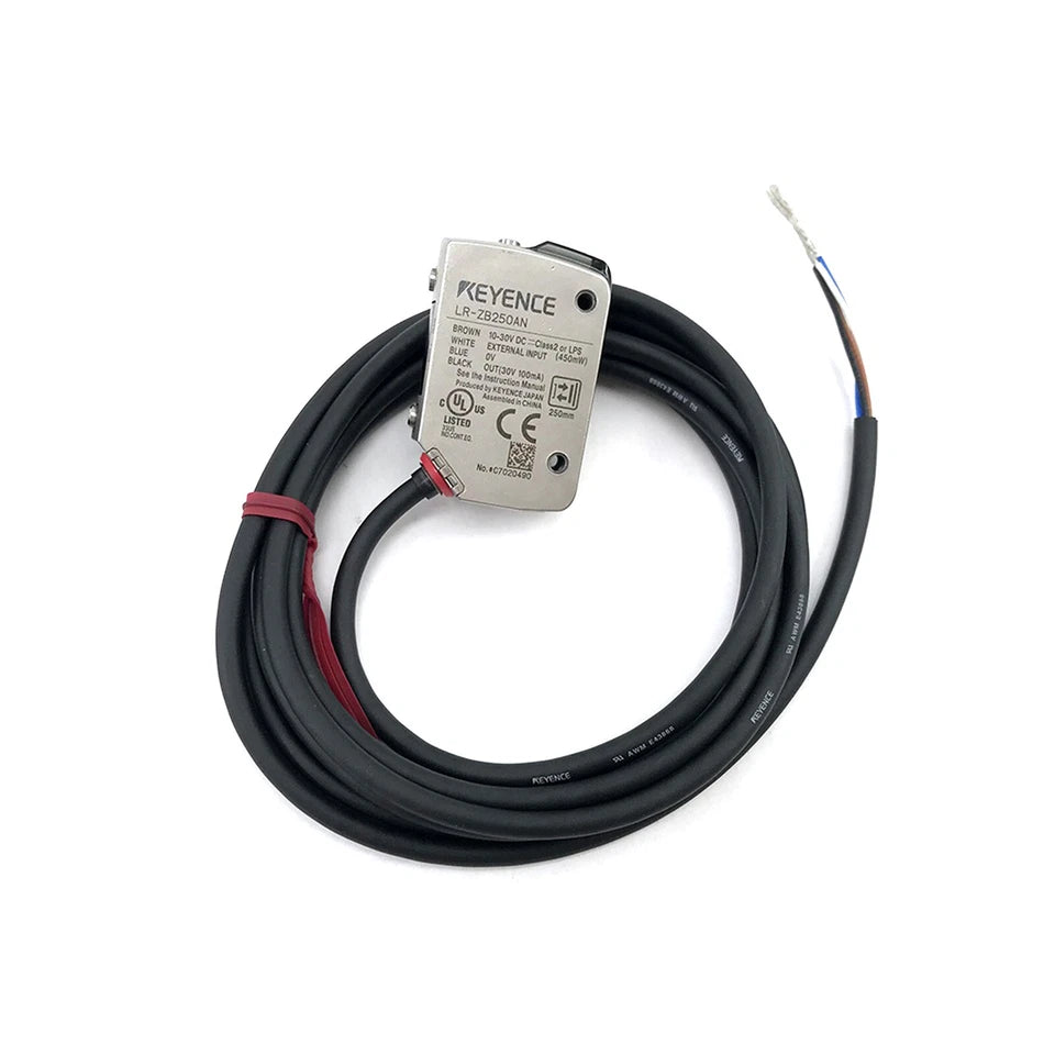 LR-ZB250AN | Keyence Stainless-Steel Laser Sensor, 35–250 mm Range, NPN Output, IP69K
