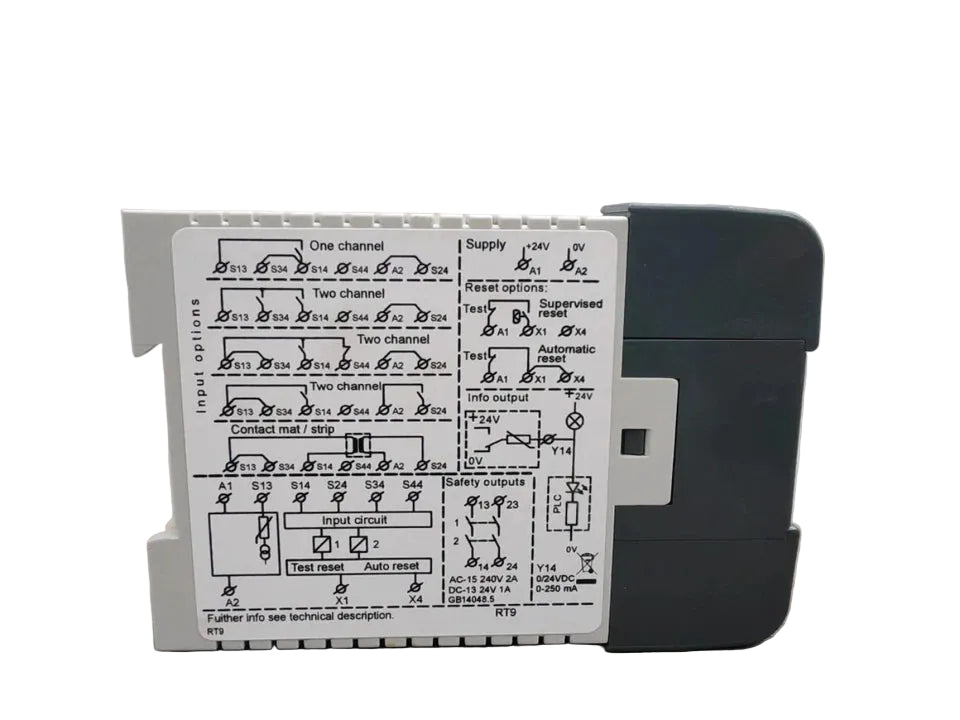 ABB 2TLA010029R0000 RT9 Universal Safety Relay for Machine Safety Systems