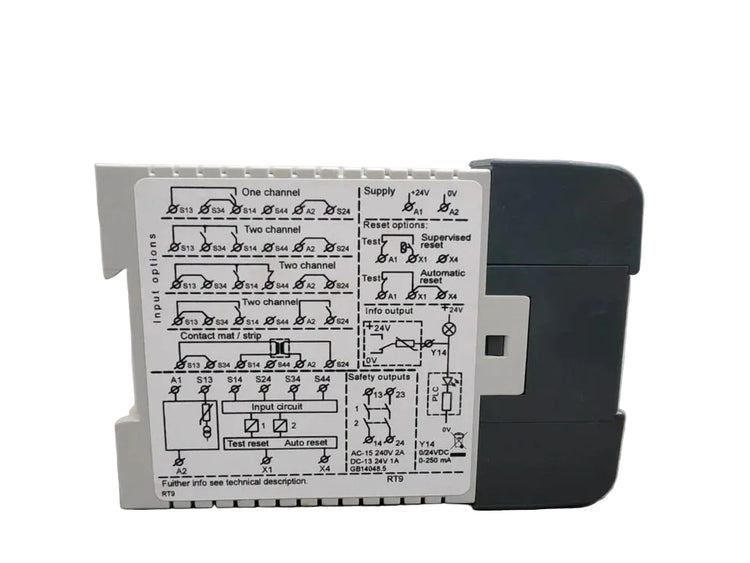 ABB 2TLA010029R0000 RT9 Universal Safety Relay for Machine Safety Systems