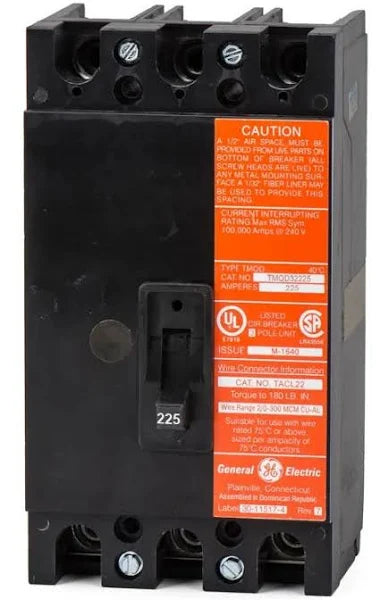 TMQD32225 | General Electric 3 Pole Circuit Breaker