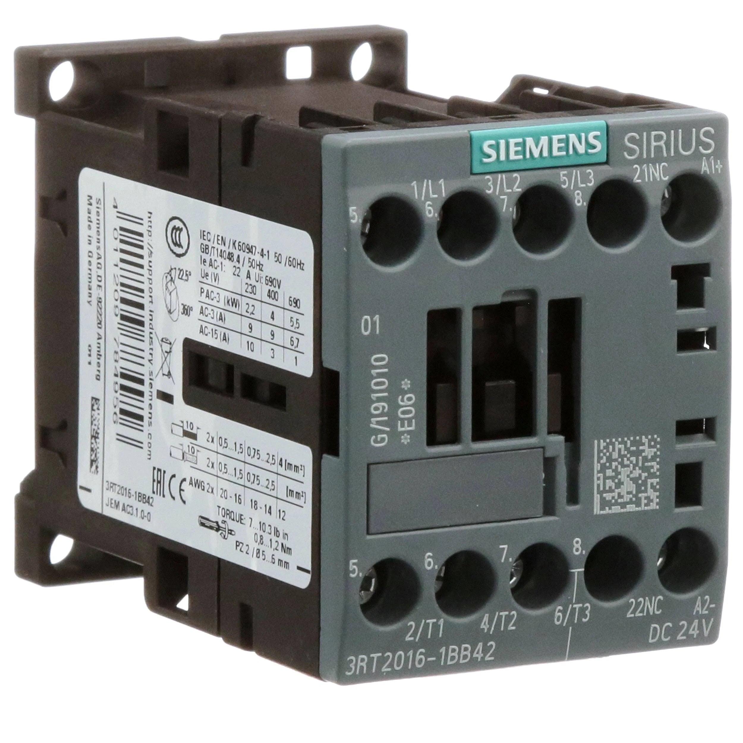 3RT2016-1BB42 | Siemens Power Contactor