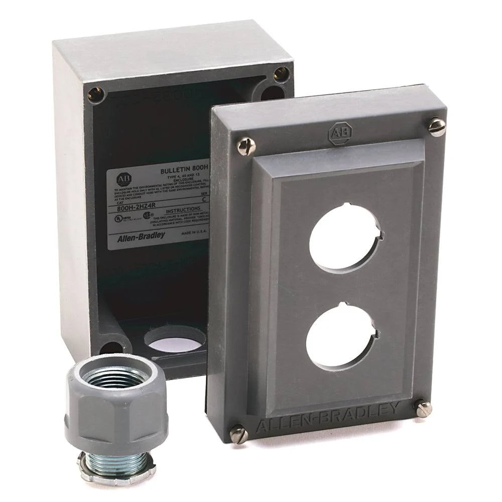 800H-1HZ4R | Allen-Bradley 30 mm Rosite Single Push Button Enclosure