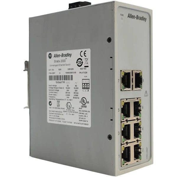 Simple 2000 Switch 1783-US8T | Allen-Bradley Stratix 2000 Switch, Unmanaged, 8 Ports