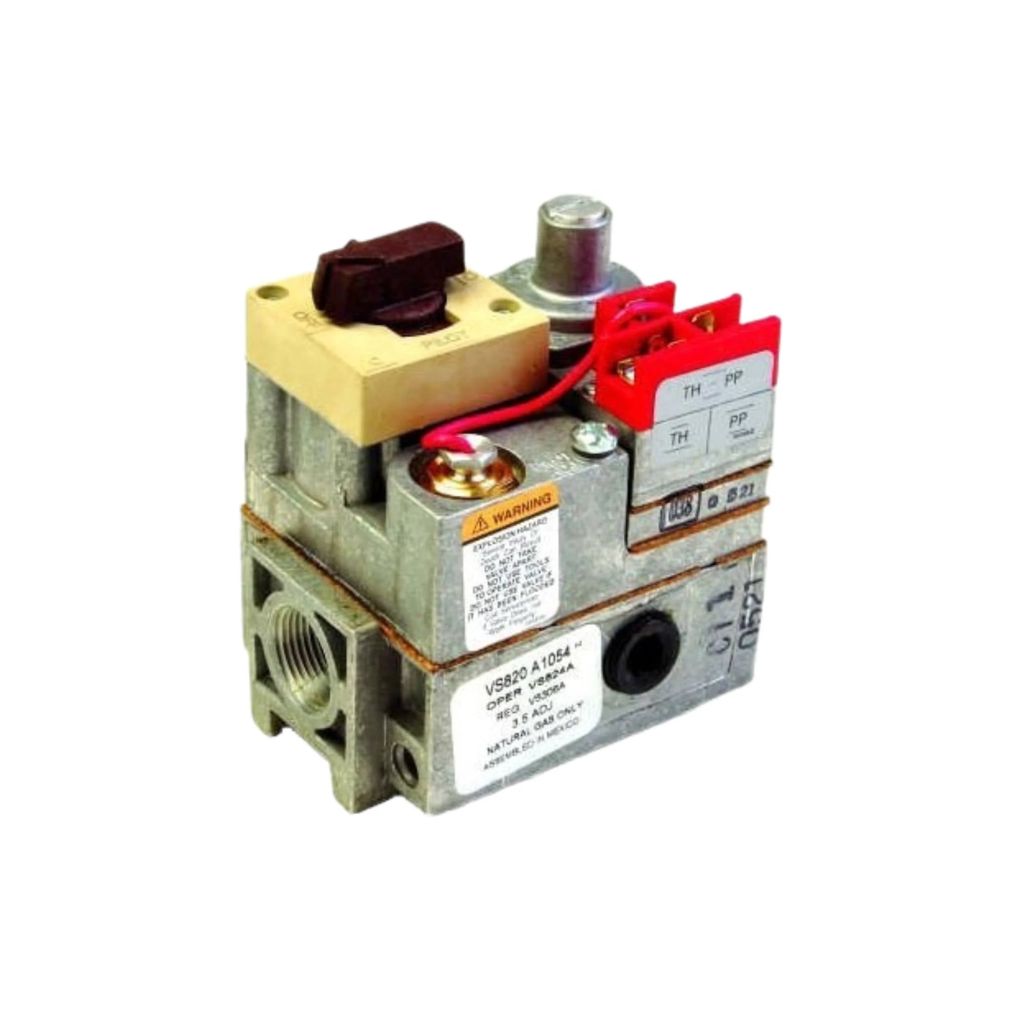 VS820A1054 | Honeywell PowerPile Millivolt Combination Gas Valve 3/4″ NPT for Natural Gas
