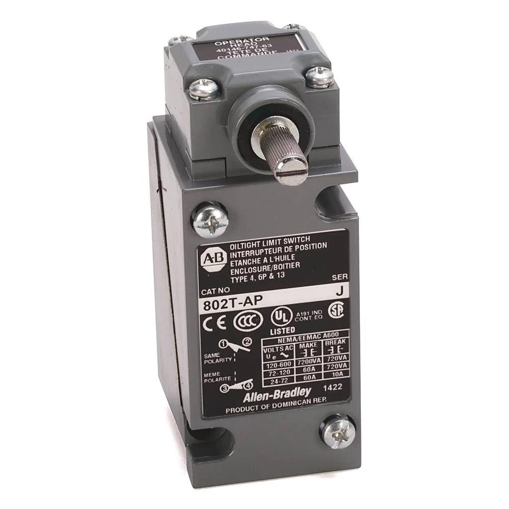 802T-HP | Allen-Bradley Plug In Oiltight Limit Switch