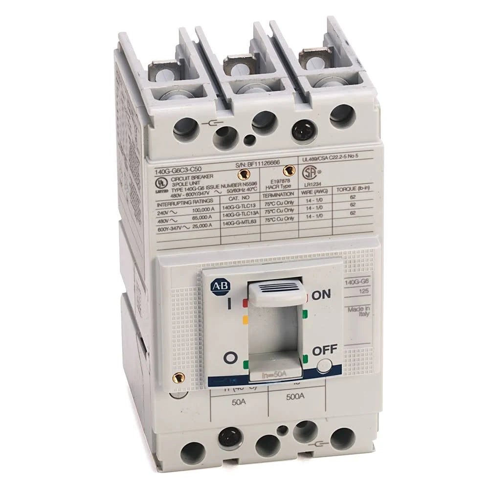 140G-G6C3-C20 | Allen-Bradley 125 Amp G-Frame Molded Case Circuit Breaker