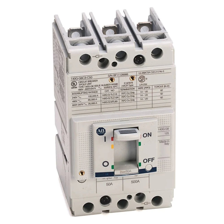 140G-G6C3-C20 | Allen-Bradley 125 Amp G-Frame Molded Case Circuit Breaker