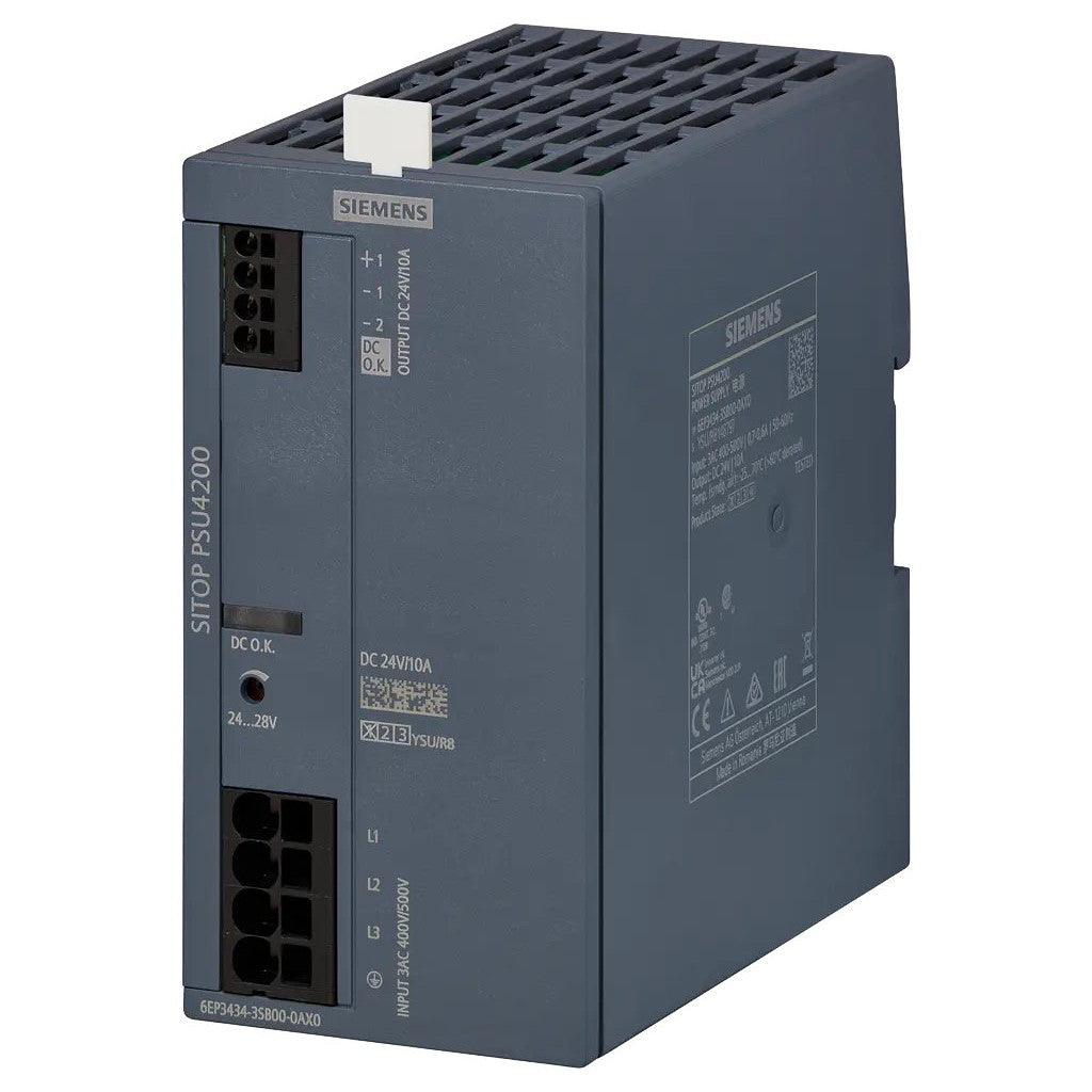 Siemens 6EP3334-3SB00-0AX0 SITOP PSU4200 24V DC 10A Power Supply