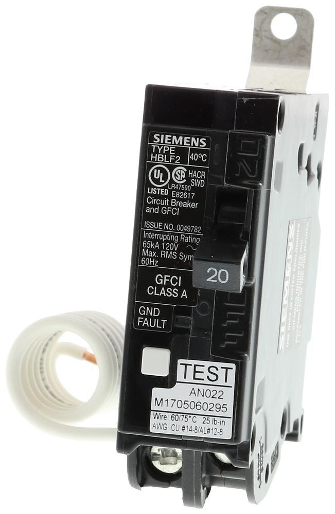 BF120AHH | Siemens 1-Pole 20A 120V Bolt-On Molded Case Circuit Breaker