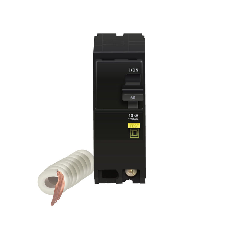 QO260GFI3W | Schneider Electric Square D QO 60A 2-Pole GFCI Circuit Breaker 240V