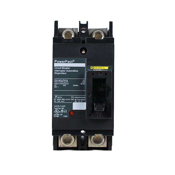 QGP22200TM | Square D 200A 2-Pole 240VAC Thermal Magnetic Molded Case Circuit Breaker