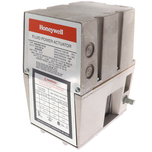 Honeywell V4055E1016 On/Off Fluid Power Gas Valve Actuator with Proof of Closure and Damper Shaft