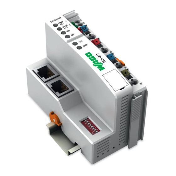 750-871 | Wago Ethernet TCP/IP 2 Port Programmable Fieldbus Controller