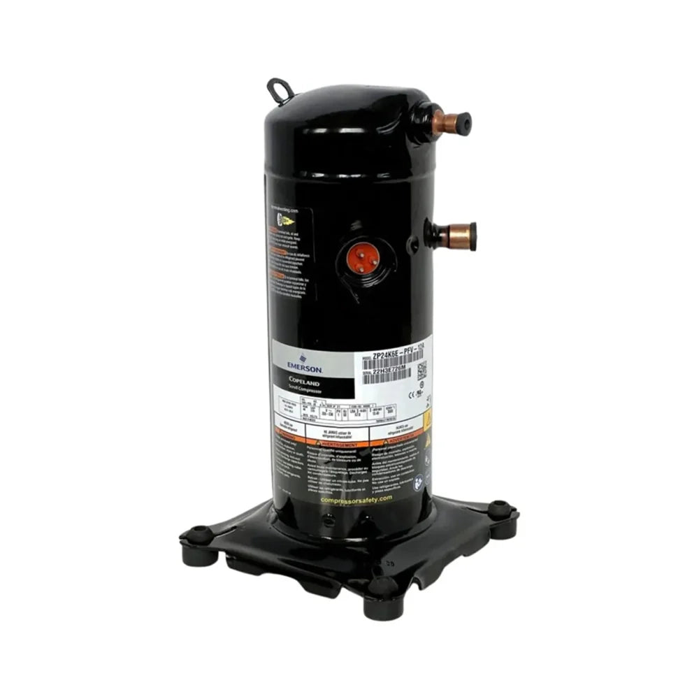 ZP24K6E-PFV-130 | Copeland 24,000 BTU Scroll Compressor R-410A 208–230V Single-Phase