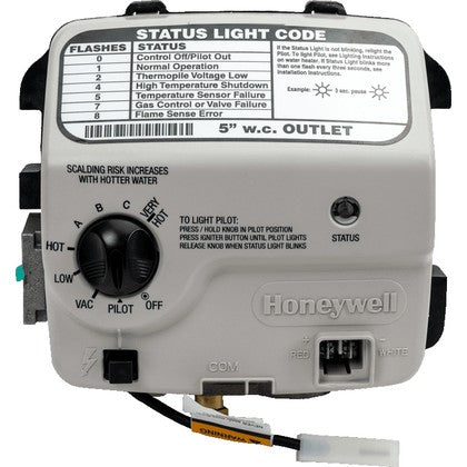 WV4262B1114 | Honeywell 1/2" Temperature Control Gas Valve 24 V
